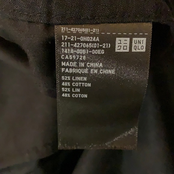 Uniqlo Utility Linen Cotton Shirt Jacket Sz M - Picture 6 of 9